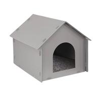 Niche d'extérieur pour chat | Cabane fermée étanche avec tapis - Abri pour chat d'extérieur résistant aux intempéries | Pour dormir l'hiver, , maison, terrasse, jardin, jardin