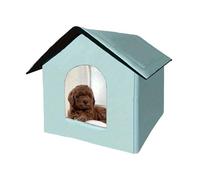 Niche d'extérieur pour chat - Imperméable et coupe-vent - Niche Oxford pour chat - Pour l'extérieur, l'hiver, le patio, le balcon, les animaux domestiques
