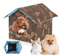 Niche D'extérieur pour Chat, Niche pour Chat, Maison pour Chat, Niche Chat, Maison Chat avec Coussin Amovible pour Animaux Errants (40x38x35 cm)