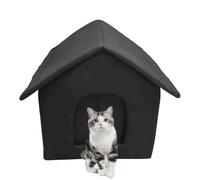 Niche d'extérieur pour chat | Niche résistante au froid | Tissu Oxford imperméable pour chat errant - Fournitures pour animaux sauvages à l'extérieur