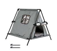 Niche d'extérieur pour chat - Niche surélevée chaude et résistante aux intempéries, abri robuste pour animaux de compagnie, accessoire d'hiver distinctif | Merveilleux sanctuaire félin pour porche