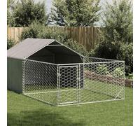 Niche d'extérieur pour Chien enclos 7x2x1,5 m Acier galvanisé,Niches pour Chiens,42KG-3329237