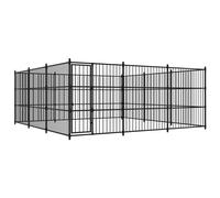 Niche d'extérieur pour chien vidaXL 450x450x185 cm Noir TU
