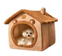 Niche d'hiver en peluche douce et chaude pour chats, petits chiens, lapins et animaux domestiques Idéal pour salon, chambre à coucher, ba