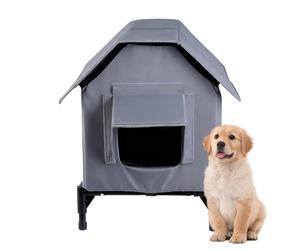 Niche d'hiver surélevée pour animaux domestiques - Refuge chaud pour animaux sauvages, clôture pour chats isolée, robuste Habitat en plein air, froid de longue durée à la maison | Merveilleux Recin