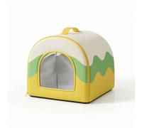 Niche D'intérieur Respirant Niche Souple Confortable Cachette Portable pour Chats, Nouveaux Animaux Compagnie, Salon, Chambre, Color to 3, L