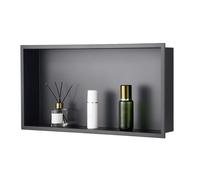 Niche Douche Encastrable-VEVOR-10,2x33x63,5 cm-Niche Murale Acier Inoxydable-Étagère de Salle de Bain Moderne Étanche