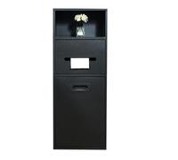 Niche en acier inoxydable avec porte amovible, conçue pour douche et salle de bain, niche idéale à côté des toilettes, avec système de tri sélectif, personnalisable.