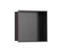 Niche en acier inoxydable, cloison de salle de bain encastrée étagère de douche, étagère en métal murale TV pour bureau salon club house immeuble de bureau (taille : 32 x 32 cm)