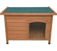 Niche en bois pour chiens Maison pour animaux de compagnie Extérieur Toit pliant Plancher surélevé