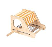 Niche en bois pour oiseaux | Maison en bois | pour canaris avec en en acier inoxydable | Pour inséparables cacatoès, nymphes, perroquets, pinsons, élevage et repos d'oiseaux