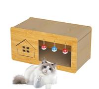 Niche en carton pour chat, chaise longue robuste pour chat, 48 x 24 x 24 cm, château en carton, boîte griffée, chaise longue en carton pour griffer les chats et les chiens Ofice House