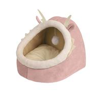 Niche en forme de dragon pour chats et petits chiens, lit chaud pour animaux domestiques, chats et petits chiens, amovible