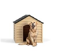 Niche en Plastique pour Chien - Abri en Plastique Durable d'extérieur - Couleur Marron