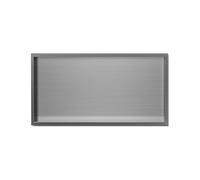 Niche Encastrable Salle de Bain Douche Murale en Acier Inoxydable, Organiseur Encastré Étanche À LED, Solution Murale pour Maison, Hôtel, Rangement de pour Shampoing, Savon Et Produits de to