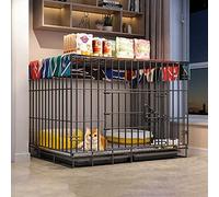 Niche et parc d'extérieur pour chat - Enclos en métal sur roulettes pour petits animaux, chiots, chatons et lapins - Villa portable pour des aventures en plein air sûres