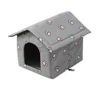 Niche extérieure pour Chat - Maison pour Animal Domestique, Tunnel pour Chat Errant | Niche chauffante imperméable Confortable avec Design Semi-fermé, abri pour Chat Sauvage isolé pour Chats Chiens