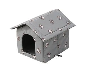 Niche extérieure pour Chat - Maison pour Animal Domestique, Tunnel pour Chat Errant | Niche chauffante imperméable Confortable avec Design Semi-fermé, abri pour Chat Sauvage isolé pour Chats Chiens