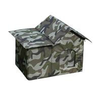 Niche Extérieure Pour Chat Pour L'hiver - Abri Chauffé Pour Chat, Cabane En Bois Résistante Aux Intempéries | Maison Isolée Pour Animaux De Compagnie, Pour Cour, Balcon, Porche, Protection Contre Le G