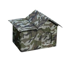 Niche Extérieure Pour Chat Pour L'hiver - Abri Chauffé Pour Chat, Cabane En Bois Résistante Aux Intempéries | Maison Isolée Pour Animaux De Compagnie, Pour Cour, Balcon, Porche, Protection Contre Le G