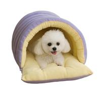 Niche Fermée pour Chat,Maison de Sommeil Lavable pour Animaux de Compagnie - Lits Moelleux D'Intérieur pour Chaton - pour Chaton Et Chiot De Tailles Petite Moyenne Grande Intérieur Salon Jardin Cour