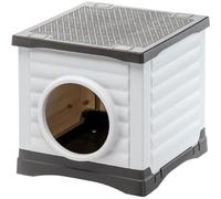 Niche - Ferplast - Petvilla 50 - 38.5 X 43 X 38.5 Cm - Blanc / Gris