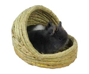Niche lapins en paille tressée en forme de pantoufle pour hérisson, poules, petits animaux, poulaillers, fermes, élevage et dépôt d'œufs
