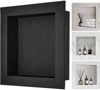 Niche murale 10x40,64x40,64cm - Support de douche pouvant être carrelé - Niche étanche - Une seule couche - XPS, bois, ciment paroi arrière - Convient pour salle de bain, chambre, bureau.