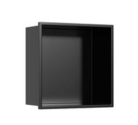Niche murale à une couche intégrée, 12,5 x 12,5 x 4,9 cm, étagère de rangement de douche encastrée, étagère de salle de bain carrée minimaliste pour shampooing, savon, articles de toilette