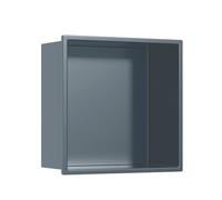 Niche murale à une couche intégrée, 12,5 x 12,5 x 4,9 cm, étagère de rangement de douche encastrée, étagère de salle de bain carrée minimaliste pour shampooing, savon, articles de toilette