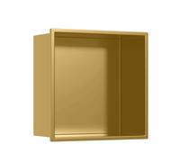Niche murale à une couche intégrée, 12,5 x 12,5 x 4,9 cm, étagère de rangement de douche encastrée, étagère de salle de bain carrée minimaliste pour shampooing, savon, articles de toilette