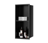 Niche Murale de Douche en Acier Inoxydable, sans Pose de carrelage, Solution de Rangement multifonctionnelle pour Salle de Bain et pièces à Vivre