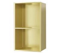 Niche Murale de Salle de Bain en Acier Inoxydable étagère de Douche encastrée étanche pour Baignoire/shampoing/Toilettes décoration de Garde-Manger Insert en métal Meuble TV en alcôve Cuisine