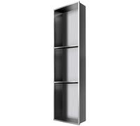 Niche Murale de Salle de Bain en Acier Inoxydable étagère de Rangement Moderne pour shampoing et Savon élégante 90 x 28 x 12,5 cm amélioration de l'habitat