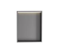 Niche Murale de Salle de Bain en Acier Inoxydable étagère Murale encastrée prête à être carrelée pour Rangement et Organisation de Salle de Bain Armoire étanche 320 x 320 x 125 mm