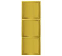 Niche Murale de Salle de Bain en Acier Inoxydable étagères de Douche Organisateur de Toilette et de shampoing étanche pour Salle de Bain Chambre à Coucher Cuisine Rangement Mural en alcôve encastré