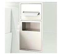 Niche Murale de Salle de Bain en Acier Inoxydable Niche de Salle de Bain encastrée Support de Rangement pour Papier Toilette Poubelle Articles de Toilette alcôve intégrée pour Cuisine Salon