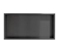 Niche Murale de Salle de Bain encastrée en Acier Inoxydable Douche Moderne sans carrelage pour shampoing Savon et Produits de Toilette Solution de Rangement de Salle de Bain Durable et Facile