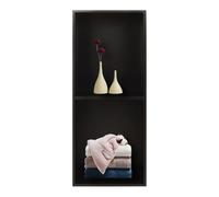Niche Murale de Salle de Bain étagères Doubles Niche de Douche en Acier Inoxydable Pas Besoin de carrelage Mur encastré pour Le Rangement sans Joint étanche