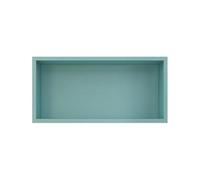 Niche Murale de Salle de Bain étanche avec éclairage étagère Murale encastrée Rangement Horizontal/Vertical en Acier pour Salle de Bain