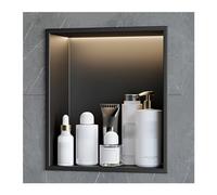 Niche Murale de Salle de Bain Niche de Douche en Acier Inoxydable étagères encastrées étanches pour shampoing et Produits de Toilette