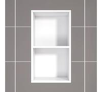 Niche Murale de Salle de Bain Niche de Douche encastrée étanche alcôve encastrée élégante pour Le Rangement de la Salle de Bain idéale pour Les shampoings et Les cosmétiques idéale pour Les