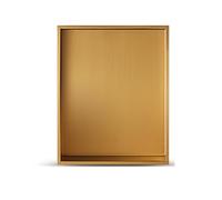 Niche Murale de Salle de Bain Niche de Douche étanche étagère carrée encastrée en Acier Inoxydable brossé pour Salle de Bain Insert Mural pour shampoing et Produits