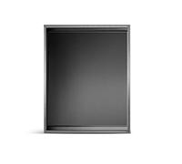 Niche Murale de Salle de Bain Niche de Douche étanche étagère carrée encastrée en Acier Inoxydable brossé pour Salle de Bain Insert Mural pour shampoing et Produits