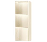 Niche murale de salle de bain niche de douche étanche étagères rectangulaires encastrées rangement mural sur étagère de salle de bain porte-papier toilette mat pour shampoing et savon (jaune 28)