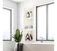 Niche murale encastrée en acier inoxydable, soudée sans soudure pour salle de bain et salon, pas besoin de carrelage