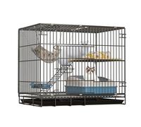 Niche Pliable for Chat d'extérieur et enclos intérieur, Maison Multifonction for 1 à 2 Chats, Parc à Chat à Monter soi-même avec Plateau Amovible(60x42x50cm)