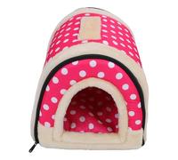 Niche Portable pour Animal Domestique, Lit semi-fermé pour Animaux de Compagnie de Petite et Moyenne Taille, Tissu Oxford ventilé, Lit Chaud et Confortable pour Chat et Chat avec