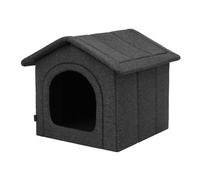 Niche pour animaux de compagnie, coin pour chien,XL: refuge pour animaux, chenil pour chien, R1 - 32 x 38 cm, Lin écologique noir