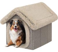 Niche pour animaux de compagnie Niche pour chiens Niche pour chats Niche pour chiens Niche pour chats Coussin pour chiens Coussin pour chats Maison moelleuse, Cappucino, 60x70x63 cm